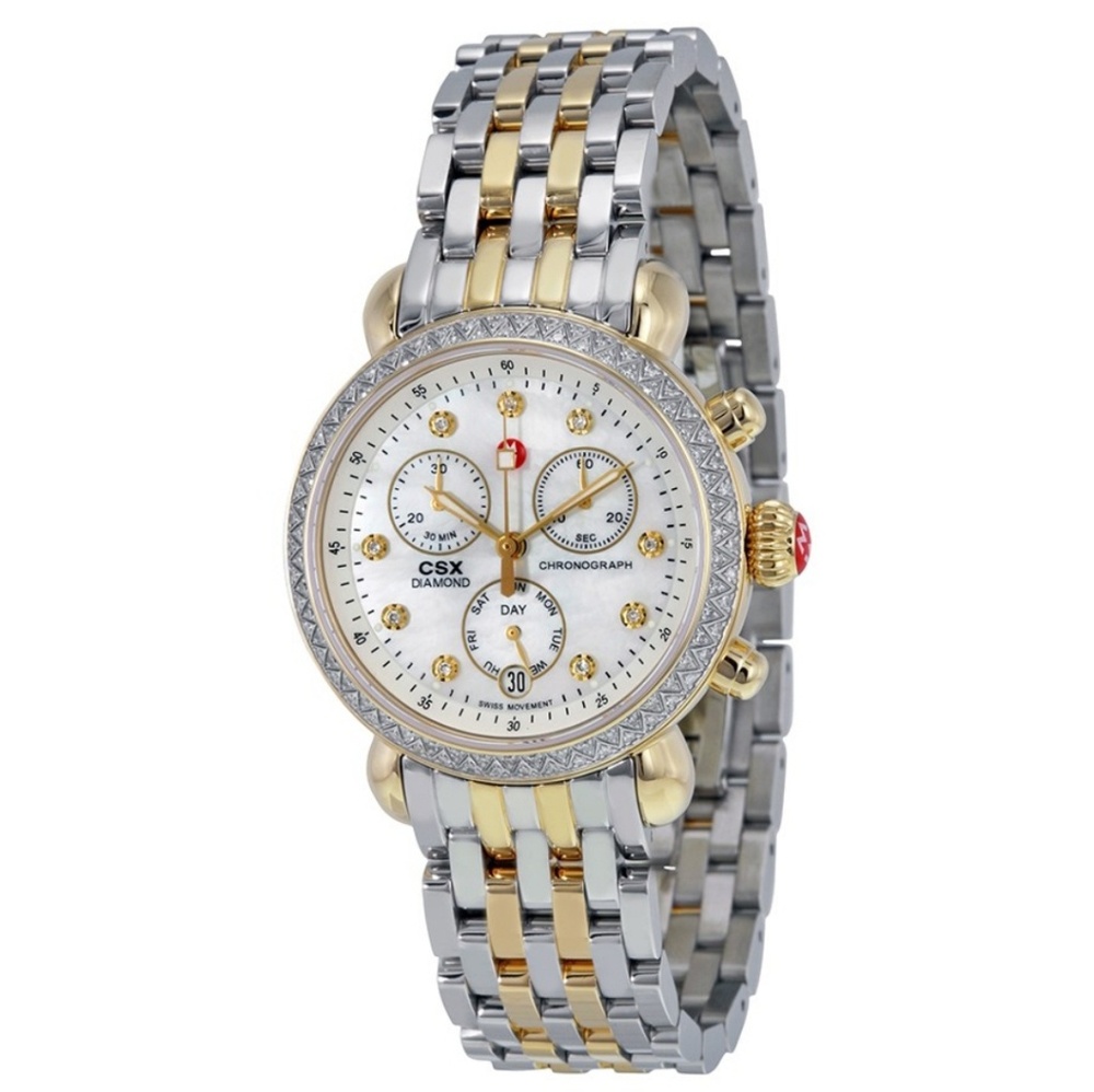 Michele CSX 33 Diamond Two-Tone Women's Watch